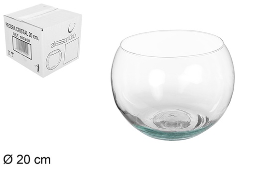 [105250] Glass fish bowl 20 cm