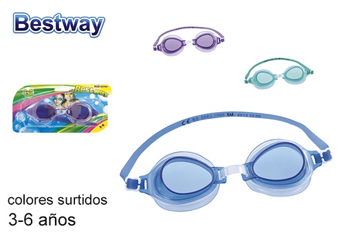 [200169] Lunettes de natation pour enfants de couleurs assorties