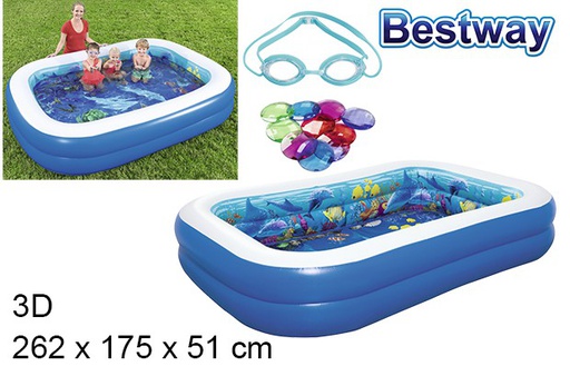 [200321] 3D underwater adventure inflatable pool