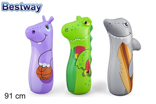 [200331] Saco de boxeo hinchable niños animales 91 cm