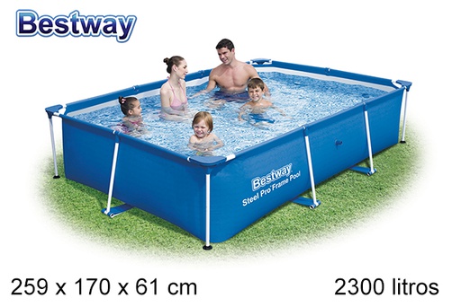 [200343] Piscina Deluxe 2.300 l. bw 259x170 cm