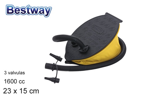 [200366] 3 valve foot inflator bag bw 1.600 cc