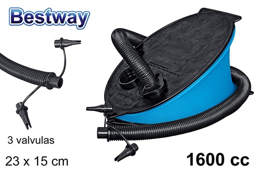 [200366] Inflador de pé de 3 válvulas bolsa bw 1.600 cc
