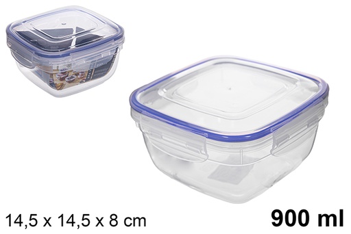 [200508] Airtight squared lunch box Seal 900 ml