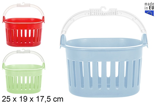 [200808] Cestino in plastica per mollette colori assortiti