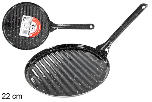 [201337] Grill rond émaillé 22 cm