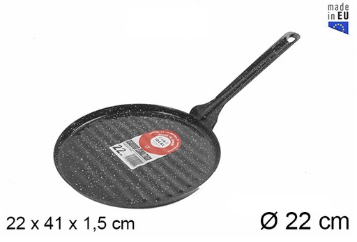 [201337] Round enamel grill plate 22 cm