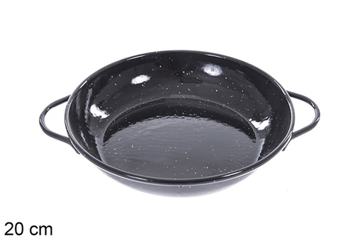 [201383] Cocotte plate émaillée 20 cm