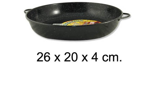 [201383] Flat enameled casserole 20 cm