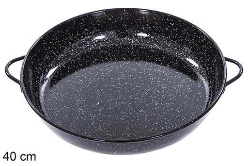 [201389] Flat enameled casserole 40 cm