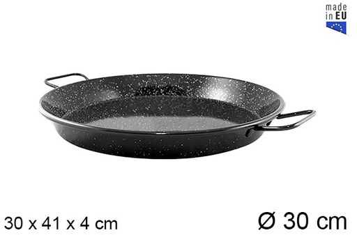 [201403] Special Pata Negra enameled induction paella 30 cm