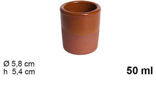 [201442] Verre à liqueur en argile 50 ml