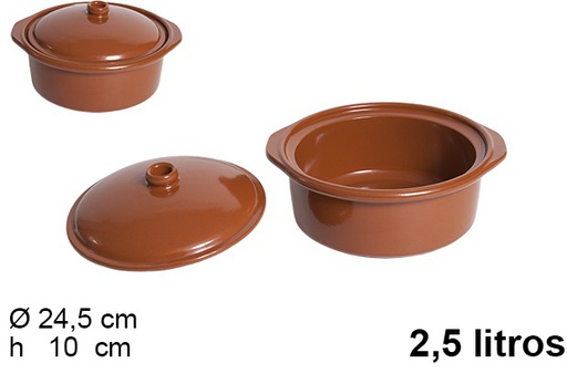 [201450] Clay cocotte 2,5 l.