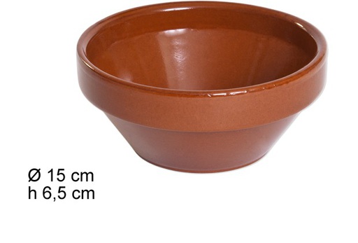 [201464] Bol d'argile pour la soupe 15x6,5 cm