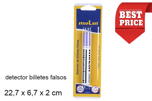 [202050] Blister stylo détecteur de faux billets