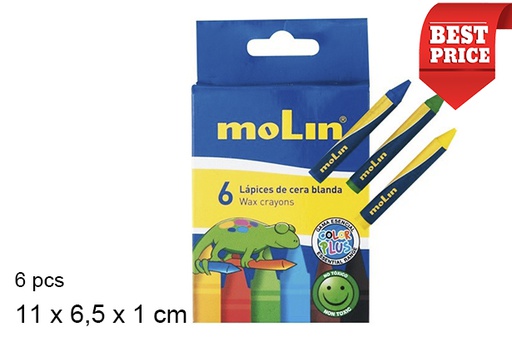 [202134] Pack 6 lápis de cera macios