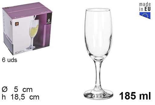 [202308] Copa cristal champagne Kouros 185 ml
