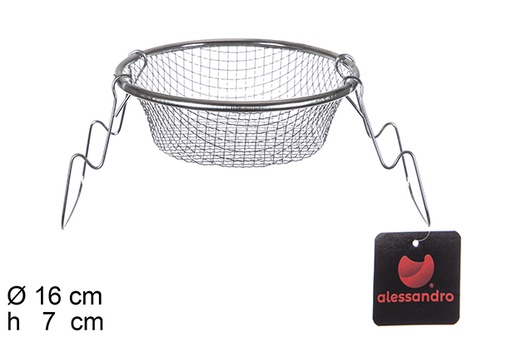 [100362] Cestello per frittura in acciaio inox 16 cm