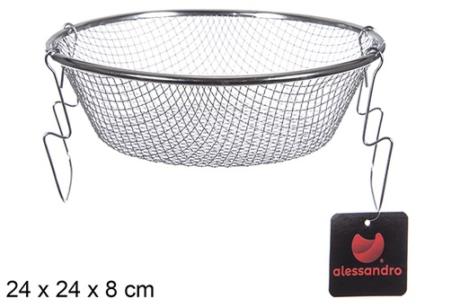 [100367] Cestello per frittura in acciaio inox 24 cm