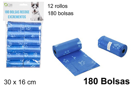 [104695] Decorated dog waste bags 180 units