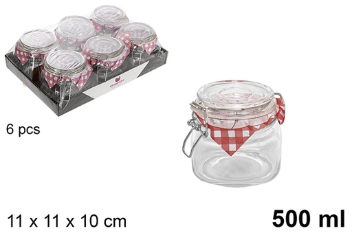 [100489] Hermetic glass jar 500 ml