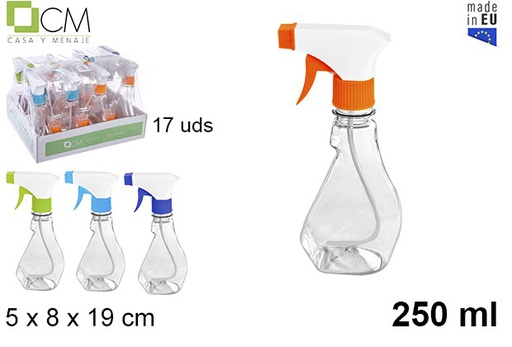 [102801] Botella plástico con pulverizador 250 ml