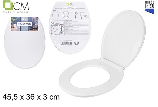 [102831] Tapa plástico WC color blanco