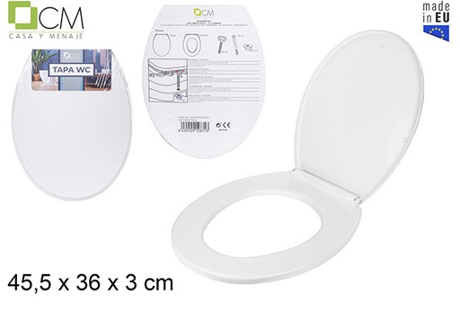 [102831] White plastic toilet lid