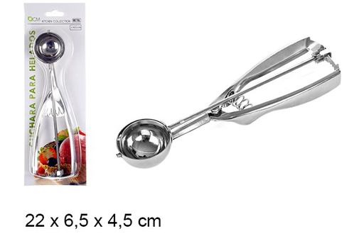 [104193] Steel ice cream spoon 4,5 cm