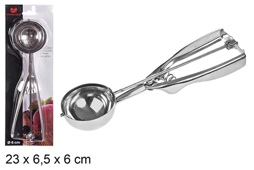 [104200] Steel ice cream spoon 6 cm