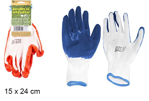 [104700] Guantes de jardinería colores surtidos