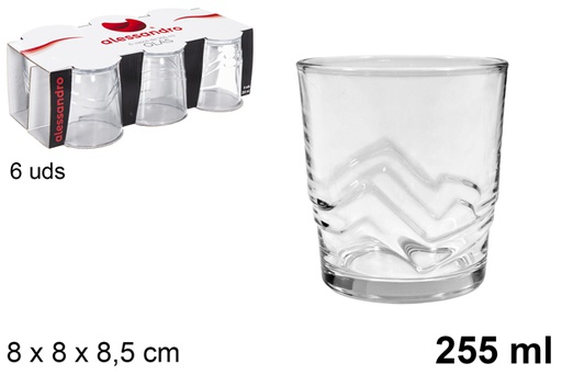 [100495] Pack 6 verre d'eau Olas 255 ml