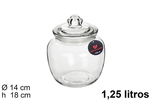 [101722] Hermetic glass jar 1,25 l.