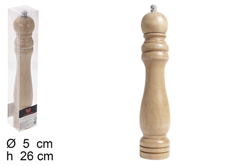 [104191] Wooden pepper mill 26 cm