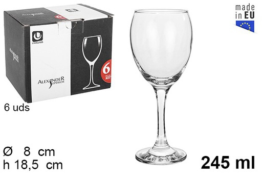 [202295] Verre à vin supérieur Alexander verre 245 ml