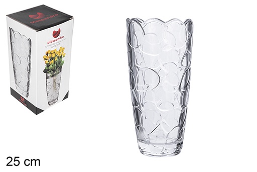 [105404] Vase en verre Oviedo 25 cm