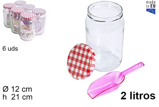 [054086] KITCHEN GLASS POT 2 L