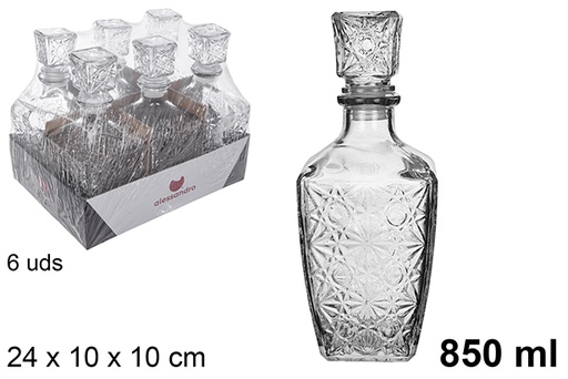 [105433] Garrafa de vidro para licor Turia 850 ml