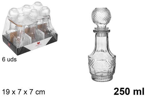 [105434] Botella cristal licor Júcar 250 ml