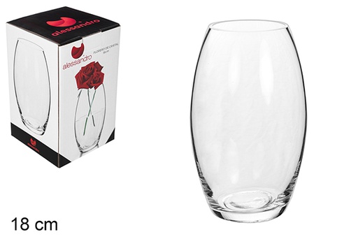 [105513] Vase en verre 18 cm