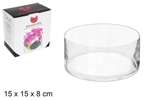 [105523] GLASS FLOWER VASE