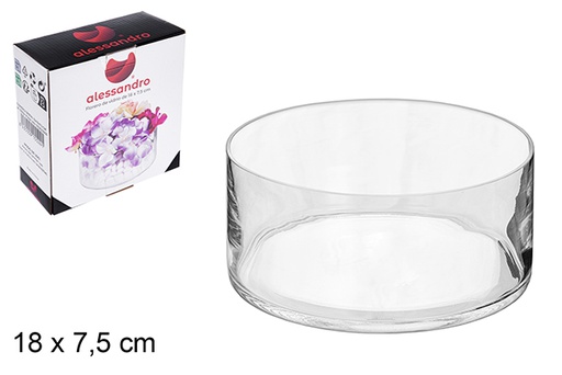 [105524] Florero cristal 18x7,5 cm