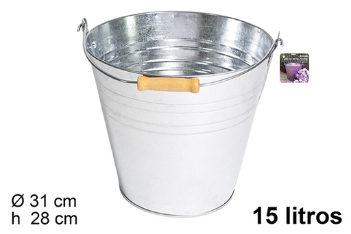 [105691] Metal bucket with handle 15 l.