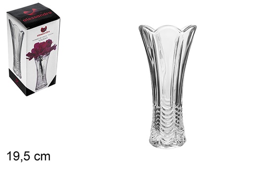 [105389] Vase en verre Toledo 19,5 cm