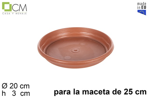 [103096] Sottovaso Elsa in terracotta 25 cm