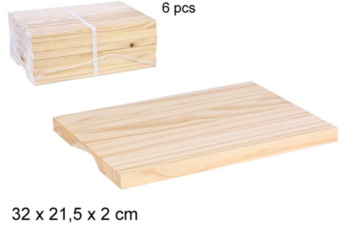 [103210] Tabla churrasco de madera 35x21,5 cm