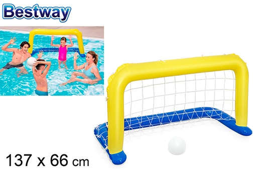[200300] Portería hinchable waterpolo piscina caja bw 137x66 cm