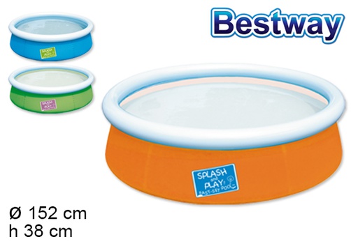 [200337] Children's inflatable pool box bw 152x38 cm