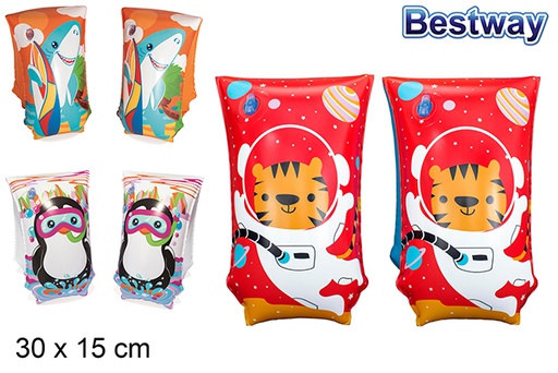 [202884] Inflatable armbands Aquatic Life bw 30x15 cm