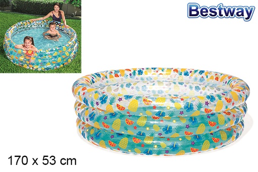 [202924] Piscina hinchable transparente Sea Life 170x53 cm